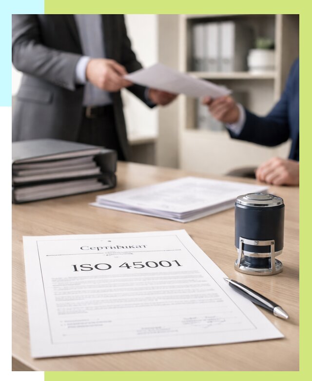 Сертификат ISO 45001 в Каспийске под ключ от 45815 р. | Сертэкс
